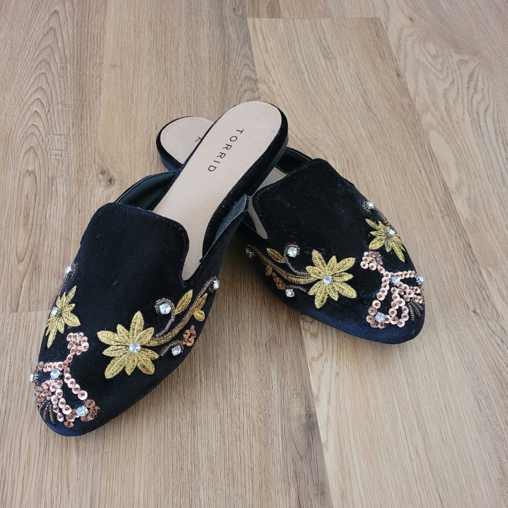 Torrid beaded sequin flats